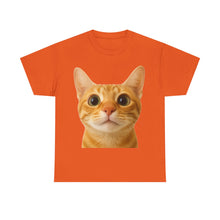 Load image into Gallery viewer, Cute Kitty Stare Meme Cotton T-shirt

