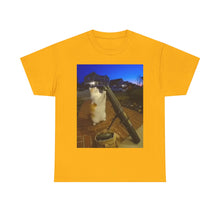 Load image into Gallery viewer, Missile Launch Whisker Cat Meme Cotton T-shirt
