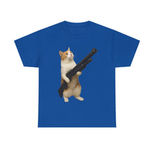 Load image into Gallery viewer, Shotgun Whiskers Cat Funny Cotton T-shirt
