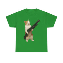 Load image into Gallery viewer, Shotgun Whiskers Cat Funny Cotton T-shirt
