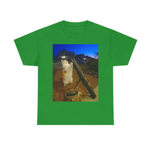Load image into Gallery viewer, Missile Launch Whisker Cat Meme Cotton T-shirt

