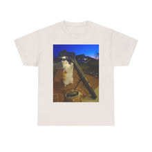 Load image into Gallery viewer, Missile Launch Whisker Cat Meme Cotton T-shirt
