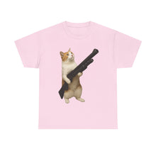 Load image into Gallery viewer, Shotgun Whiskers Cat Funny Cotton T-shirt
