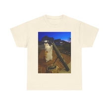 Load image into Gallery viewer, Missile Launch Whisker Cat Meme Cotton T-shirt
