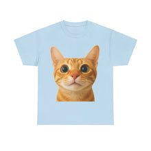 Load image into Gallery viewer, Cute Kitty Stare Meme Cotton T-shirt
