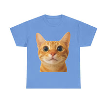 Load image into Gallery viewer, Cute Kitty Stare Meme Cotton T-shirt
