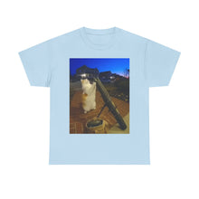 Load image into Gallery viewer, Missile Launch Whisker Cat Meme Cotton T-shirt
