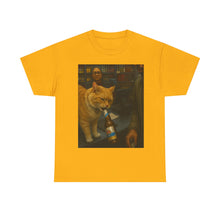 Load image into Gallery viewer, Beer Break Cat Meme Cotton T-shirt
