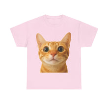 Load image into Gallery viewer, Cute Kitty Stare Meme Cotton T-shirt
