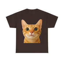 Load image into Gallery viewer, Cute Kitty Stare Meme Cotton T-shirt
