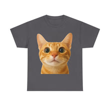 Load image into Gallery viewer, Cute Kitty Stare Meme Cotton T-shirt
