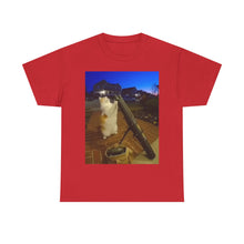 Load image into Gallery viewer, Missile Launch Whisker Cat Meme Cotton T-shirt
