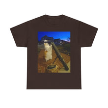 Load image into Gallery viewer, Missile Launch Whisker Cat Meme Cotton T-shirt
