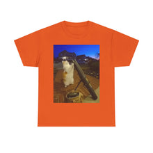 Load image into Gallery viewer, Missile Launch Whisker Cat Meme Cotton T-shirt
