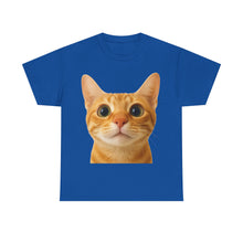 Load image into Gallery viewer, Cute Kitty Stare Meme Cotton T-shirt
