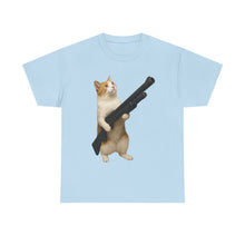 Load image into Gallery viewer, Shotgun Whiskers Cat Funny Cotton T-shirt

