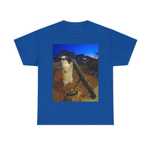 Load image into Gallery viewer, Missile Launch Whisker Cat Meme Cotton T-shirt
