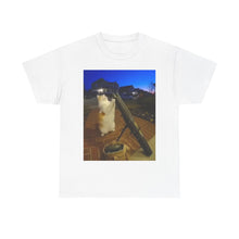 Load image into Gallery viewer, Missile Launch Whisker Cat Meme Cotton T-shirt
