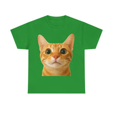 Load image into Gallery viewer, Cute Kitty Stare Meme Cotton T-shirt
