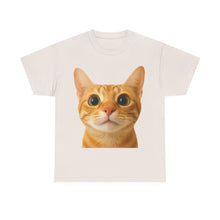 Load image into Gallery viewer, Cute Kitty Stare Meme Cotton T-shirt
