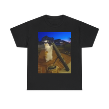 Load image into Gallery viewer, Missile Launch Whisker Cat Meme Cotton T-shirt
